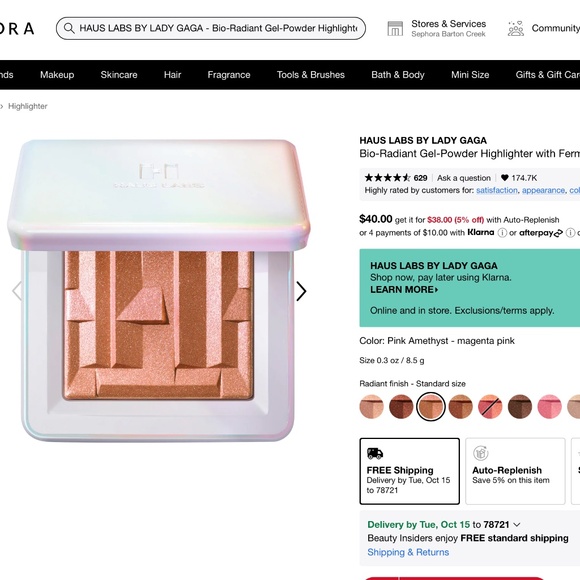 Haus Labs "Pink Amethyst" highlighter - Picture 12 of 12